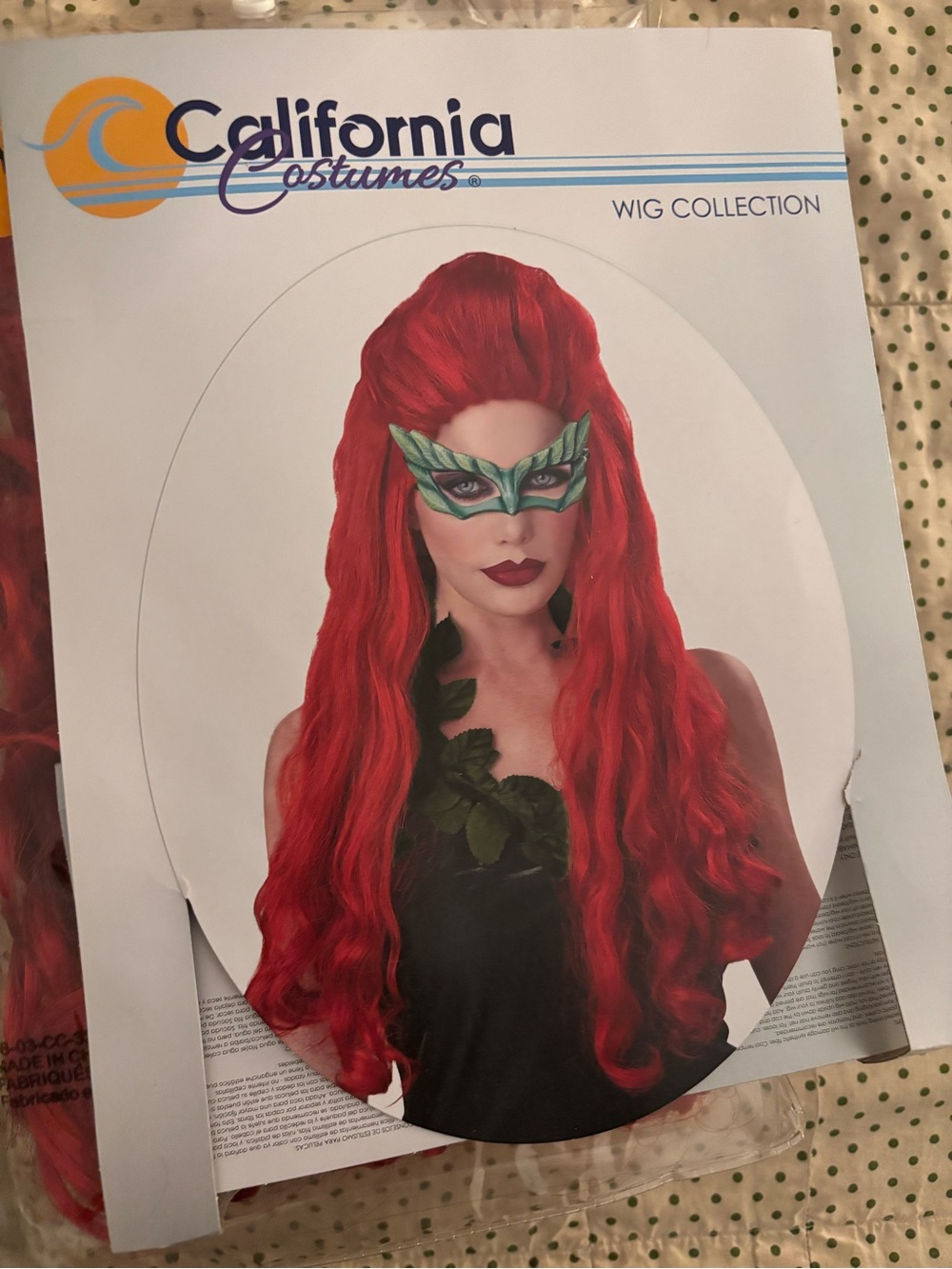 California Costumes Bright Red Long Curly Hairpiece